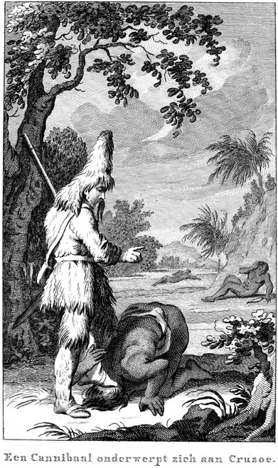 Robinson Crusoe. /Nengraved Illustration To A Late 18Th Century Dutch Edition Of Daniel Defoe'S Novel. Poster Print by Granger Collection - Item # VARGRC0060614
