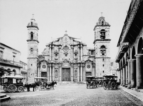 Cuba: Havana Cathedral. /Nthe Havana Cathedral In Havana, Cuba. Photograph, C1900. Poster Print by Granger Collection - Item # VARGRC0105316