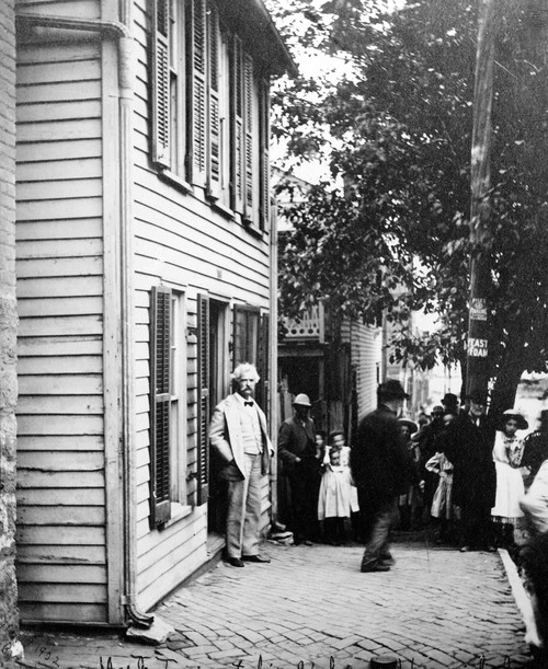 Samuel Langhorne Clemens /N(1835-1910). 'Mark Twain.' American Writer And Humorist. Mark Twain Photographed At His Childhood Home In Hannibal, Missouri, 1902. Poster Print by Granger Collection - Item # VARGRC0101271