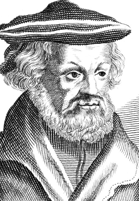 Johannes Aepinus (1499-1553). /Ngerman Lutheran Theologian. Undated Line Engraving. Poster Print by Granger Collection - Item # VARGRC0407563