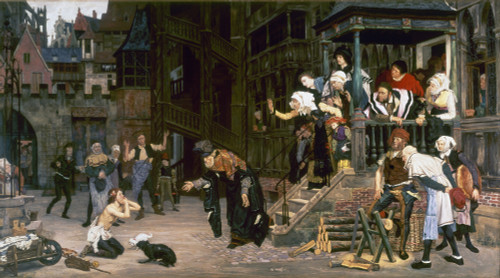Return Of Prodigal Son. /Noil On Canvas By James Tissot, 1862. Poster Print by Granger Collection - Item # VARGRC0115349