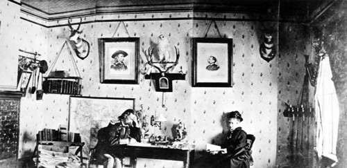 George Custer (1839-1876). /Namerican Army Officer. Custer With His Wife, Elizabeth. Poster Print by Granger Collection