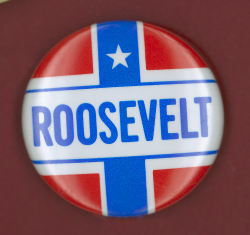 Campaign Button, 1932./Ndemocratic Presidential Campaign Button From Franklin D. Roosevelt'S 1932 Bid For President. Poster Print by Granger Collection - Item # VARGRC0068311