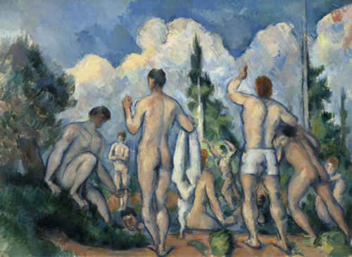 Cezanne: Bathers, C1890. /Noil On Canvas, Paul C_Zanne, C1890. Poster Print by Granger Collection - Item # VARGRC0433793