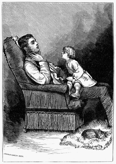 Father And Son, 1873. /Nwood Engraving, American, 1873. Poster Print by Granger Collection - Item # VARGRC0093458