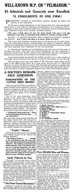 Ad: Pelmanism, 1918. /Nbritish Advertisement For Pelmanism, A Mind Training Program, With A Testimonial From A Member Of Parliament, 1918. Poster Print by Granger Collection - Item # VARGRC0526347