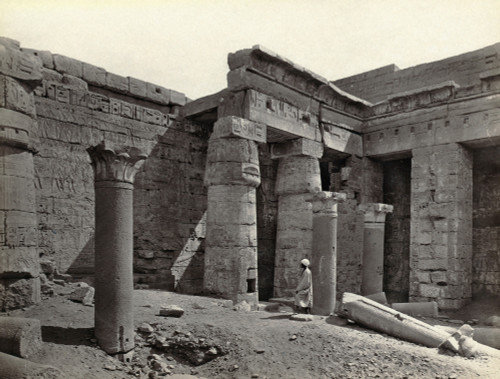 Egypt: Medinet Habu. /Nruins Of A Temple At Medinet Habu, Near Luxor, Egypt. Photograph By Francis Frith, C1860. Poster Print by Granger Collection - Item # VARGRC0129156