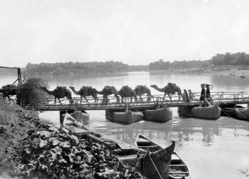 Iraq: Kufa, 1932. /Nbridge Over The Euphrates River At Kufa, Iraq. Photograph, 1932. Poster Print by Granger Collection - Item # VARGRC0113205