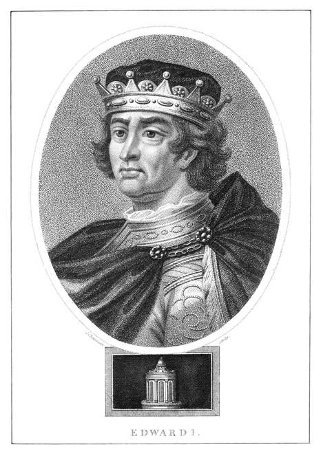 Edward I (1239-1307). /Nking Of England, 1272-1307. Aquatint Engraving By J. Chapman, 19Th Century. Poster Print by Granger Collection - Item # VARGRC0407694