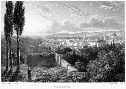 Italy: Florence, 1832. /Nview Of Florence, Italy. Steel Engraving, English, 1832. Poster Print by Granger Collection - Item # VARGRC0078253