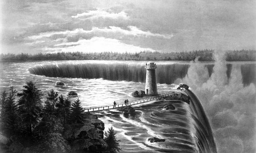 Niagara Falls. /Nfrom Goat Island; Lithograph, By Currier & Ives, N.D. Poster Print by Granger Collection - Item # VARGRC0059920