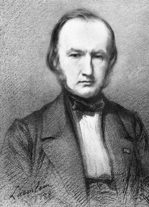Claude Bernard (1813-1878)./Nfrench Physiologist. Drawing, 1858. Poster Print by Granger Collection - Item # VARGRC0058477