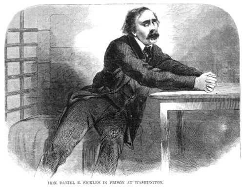 Daniel Edgar Sickles /N(1825-1914). American Politician And Soldier. Sickles In Prison In Washington, D.C. Over The Murder Of Philip B. Key, His Wife'S Paramour. Wood Engraving, 1859. Poster Print by Granger Collection - Item # VARGRC0045272