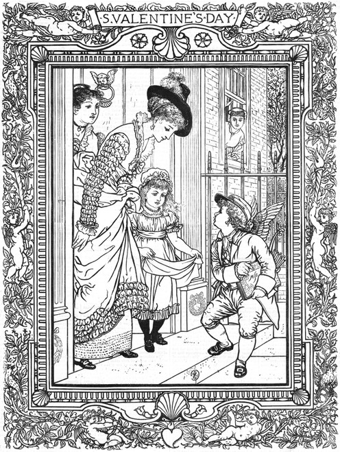 Valentine'S Day, 1875. /Nengraving, 1875. Poster Print by Granger Collection - Item # VARGRC0526531