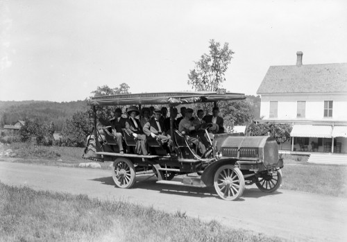 Adirondacks, C1910. /Na Tour Bus On The Road In The Adirondack Mountains. Photograph, C1910. Poster Print by Granger Collection - Item # VARGRC0324914