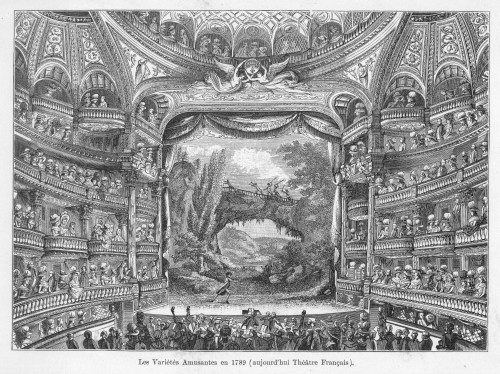 France: Theatre, 1789./Ntheater Of Amusements At The Theatre Francais In Paris, 1789. Poster Print by Granger Collection - Item # VARGRC0064079