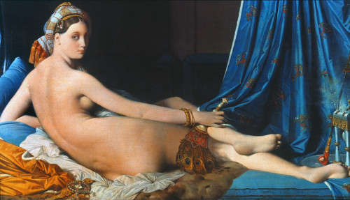 J.A.D. Ingres: Odalisque. /Nthe Great Odalisque. Oil On Canvas, 1814, By Jean Auguste Dominique Ingres. Poster Print by Granger Collection - Item # VARGRC0024840