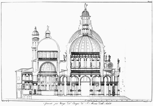 Venice: La Salute. /Ncross Section Of The Basilica Di Santa Maria Della Salute In Venice, Italy, Designed By Baldassare Longhena, 17Th Century. Poster Print by Granger Collection - Item # VARGRC0124612