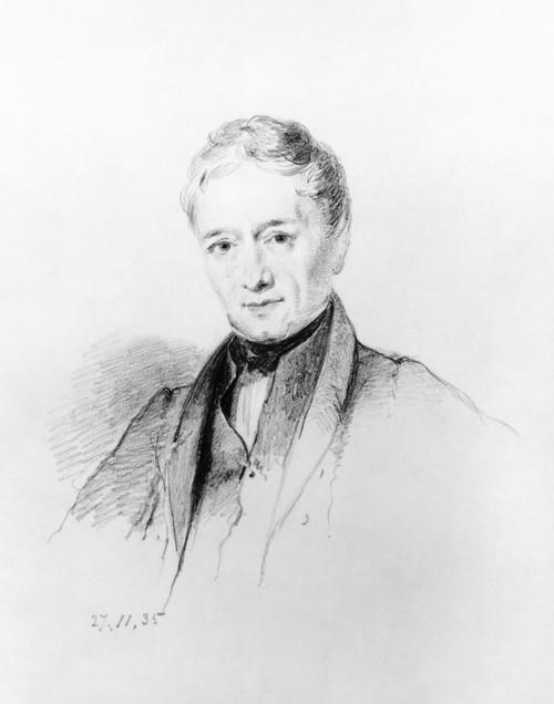 Peter Mark Roget /N(1779-1869). English Phsyician And Scholar. Chalk Drawing, 1835, By William Brockedon. Poster Print by Granger Collection - Item # VARGRC0028125