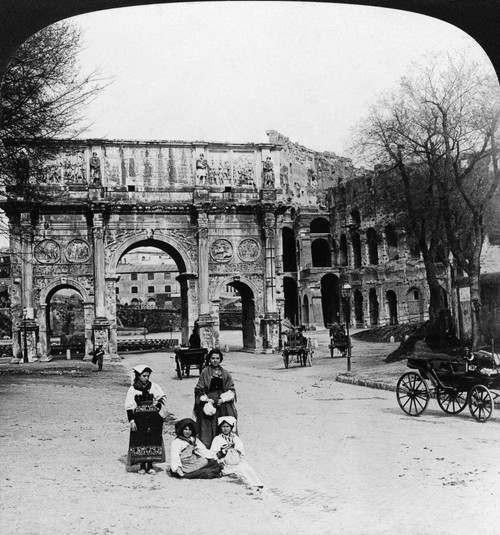 Rome: Arch Of Constantine. /Nthe Arch Of Constantine And The Colosseum In Rome, Italy. Stereograph, 1901. Poster Print by Granger Collection - Item # VARGRC0326755 Rome: Arch Of Constantine. /Nthe Arch Of Constantine And The Colosseum In Rome, Italy. Stereograph, 1901. Poster Print by Granger Collection - Item # VARGRC0326755