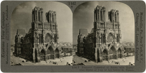 France: Reims Cathedral. /Ncathedral At Reims, Restored After Damage From World War I. Stereograph View, C1926. Poster Print by Granger Collection - Item # VARGRC0324500