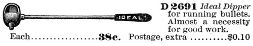 Bullet Dipper Ad, 1900. /Nan Engraved Advertisement For Ideal Bullet Dippers From The Montgomery Ward & Company Mail-Order Catalogue Of 1900. Poster Print by Granger Collection - Item # VARGRC0078480