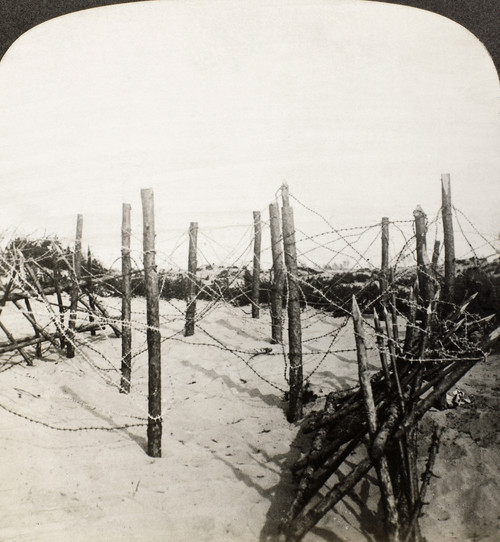 World War I: Trenches. /Nstereograph View Of Barbed Wire Entanglements Protecting German Trenches During World War I. Poster Print by Granger Collection - Item # VARGRC0003437