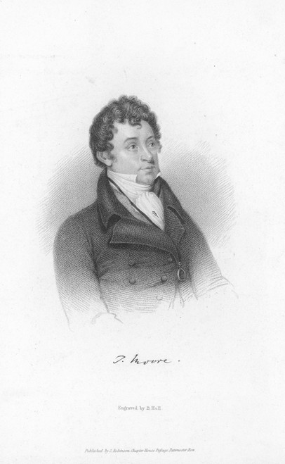 Thomas Moore (1779-1852). /Nirish Poet. Stipple Engraving, English, C1830. Poster Print by Granger Collection - Item # VARGRC0068727