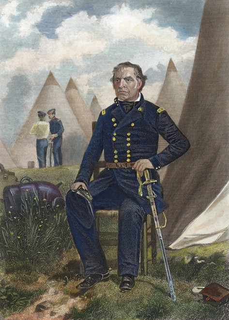 Zachary Taylor (1784-1850). /Ntwelfth President Of The United States. Engraving, 1863. Poster Print by Granger Collection - Item # VARGRC0009688