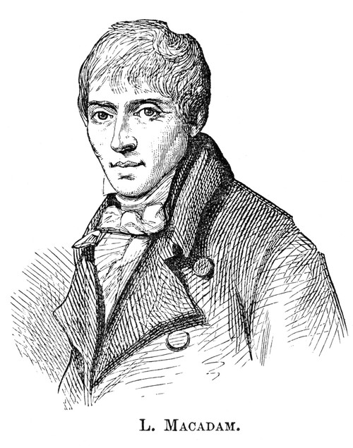 John Loudon Mcadam /N(1756-1836). Scottish Engineer. Wood Engraving, English, 1874. Poster Print by Granger Collection - Item # VARGRC0002829