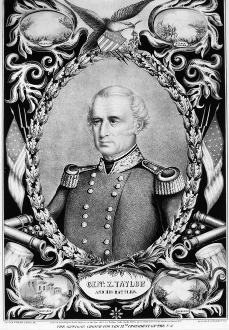 Zachary Taylor (1784-1850). /Ntwelfth President Of The United States. Lithograph Campaign Poster, 1847. Poster Print by Granger Collection - Item # VARGRC0061304