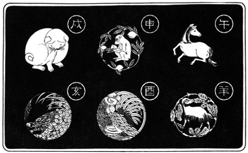 Japanese Zodiac Signs. Poster Print by Granger Collection - Item # VARGRC0076043