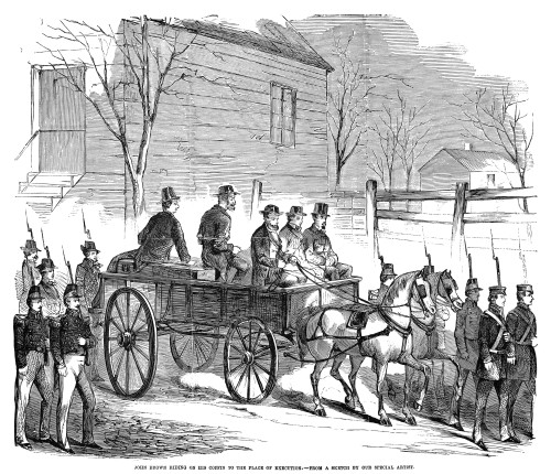 John Brown (1800-1859). /Namerican Abolitionist. John Brown Being Taken To His Execution On 2 December 1859. Contemporary American Wood Engraving. Poster Print by Granger Collection - Item # VARGRC0045023