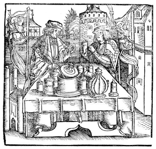 Pharmacy, 1531. /Nthe Presentation Of Theriac. Woodcut From Hieronymus Brunschwig'S 'Buch Der Chirurgia,' Strassburg, Germany, 1531. Poster Print by Granger Collection - Item # VARGRC0079438