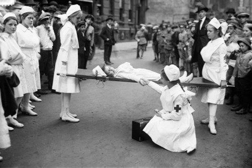 Young Nurses, C1916. /Nyoung Nurses At A Boy Scouts Event. Photograph, C1915. Poster Print by Granger Collection - Item # VARGRC0326197