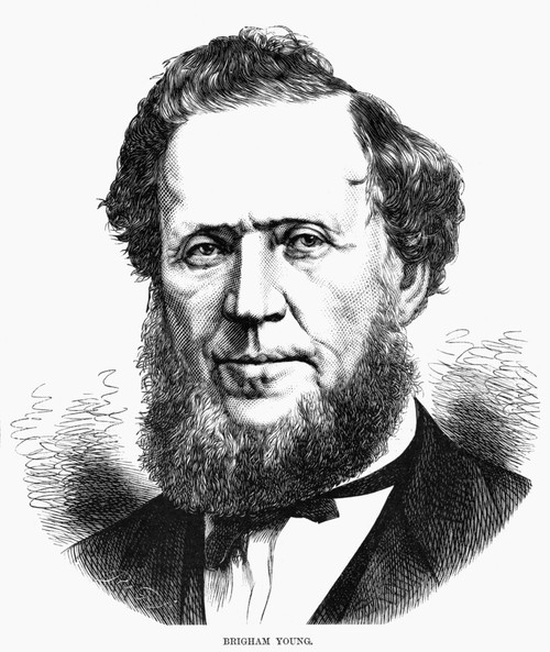 Brigham Young (1801-1877). /Namerican Mormon Leader. Engraving, 1872. Poster Print by Granger Collection - Item # VARGRC0265769