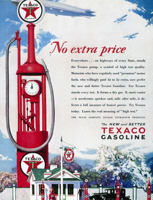 Texaco Advertisement, 1929. /Namerican Magazine Advertisement For Texaco Gasoline, 1929. Poster Print by Granger Collection - Item # VARGRC0118791