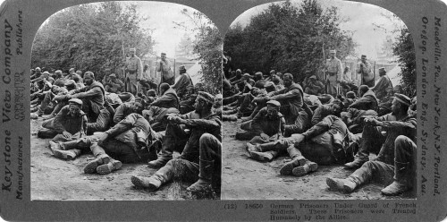 World War I: Prisoners. /Ngerman Prisoners Of War Under French Guard. Stereograph, 1914-1918. Poster Print by Granger Collection - Item # VARGRC0325667