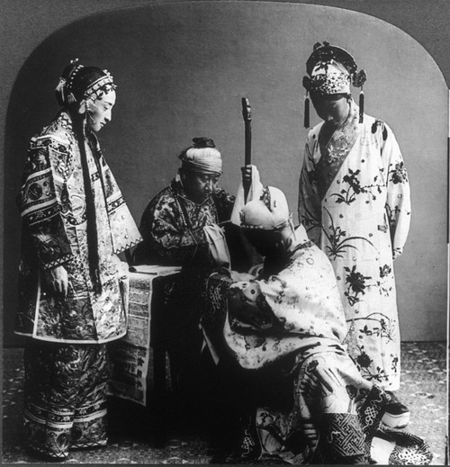 Worship Ceremony, C1919. /Na Son Worships His Mother During A Traditional Mandarin Ceremony In Peking, China. Stereograph, C1919. Poster Print by Granger Collection - Item # VARGRC0114855