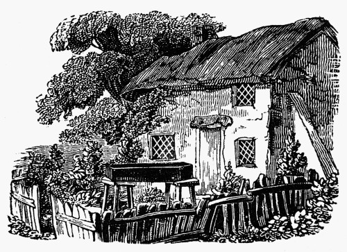 Bewick: Rural House. /Nwood Engraving, Early 19Th Century, By Thomas Bewick (1753-1828). Poster Print by Granger Collection - Item # VARGRC0077882