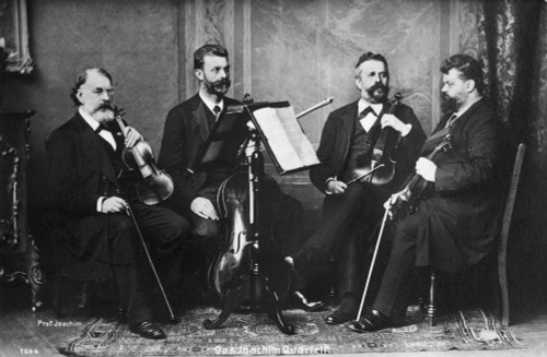 Joseph Joachim (1831-1907). /Nhungarian Violinist And Composer. Joachim (At Far Left) With The Joachim Quartet, C1895. Poster Print by Granger Collection - Item # VARGRC0101640