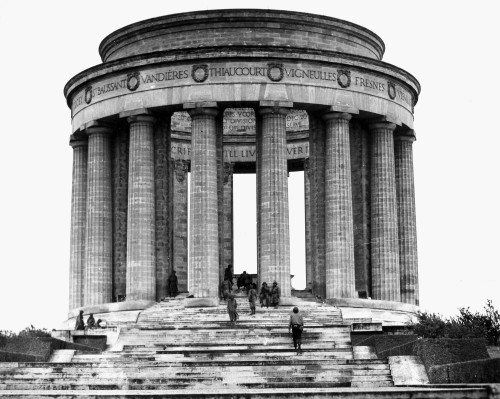 World War I Memorial, 1945. /Namerican Soldiers Visit The World War I Memorial At Montsec, Near Verdun, France, In February 1945, Near The End Of World War Ii In Europe. Poster Print by Granger Collection - Item # VARGRC0049374