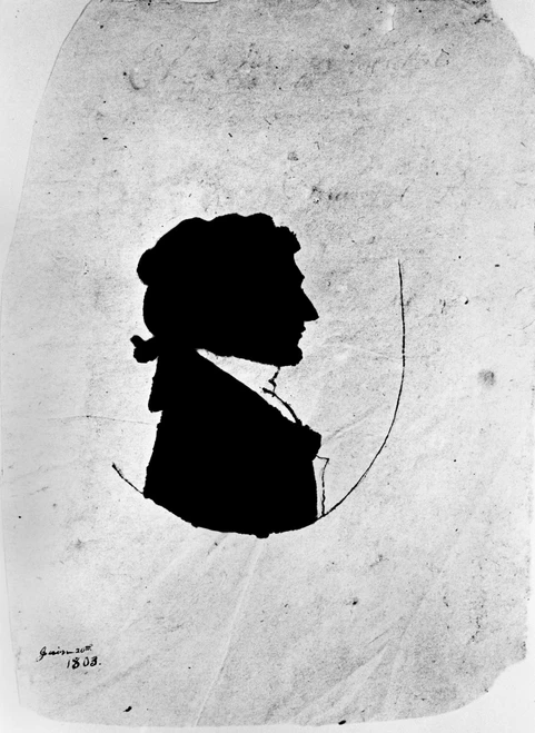Meriwether Lewis /N(1774-1809). American Explorer. Silhouette, 1803. Poster Print by Granger Collection
