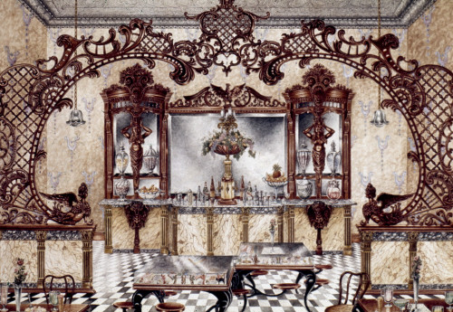 American Soda Fountain. /N1863. Poster Print by Granger Collection - Item # VARGRC0032645