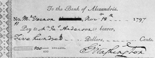 George Washington: Check. /Na 1797 Check Filled Out And Signed By George Washington. Poster Print by Granger Collection - Item # VARGRC0076204