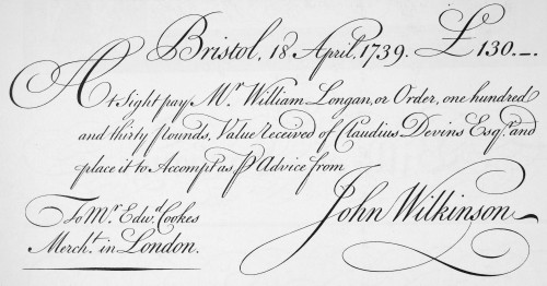Bill Of Exchange, 1739. /Nan English Bill Of Exchange Issued At Bristol, 1739. English, 1739. Poster Print by Granger Collection - Item # VARGRC0076212