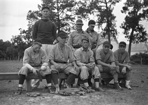 Baseball Team, 1938. /Nbaseball Players At Irwinville Farms, Georgia. Photograph By John Vachon In May 1938. Poster Print by Granger Collection - Item # VARGRC0119167