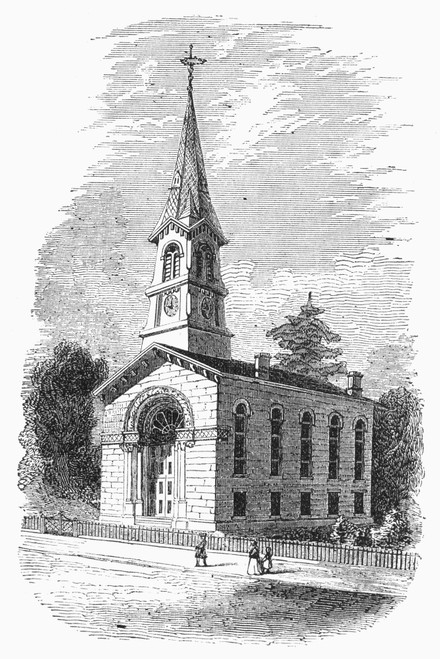 New Jersey: Baptist Church. /Nbaptist Church At Haddonfield, New Jersey. Wood Engraving, 1856. Poster Print by Granger Collection - Item # VARGRC0091525