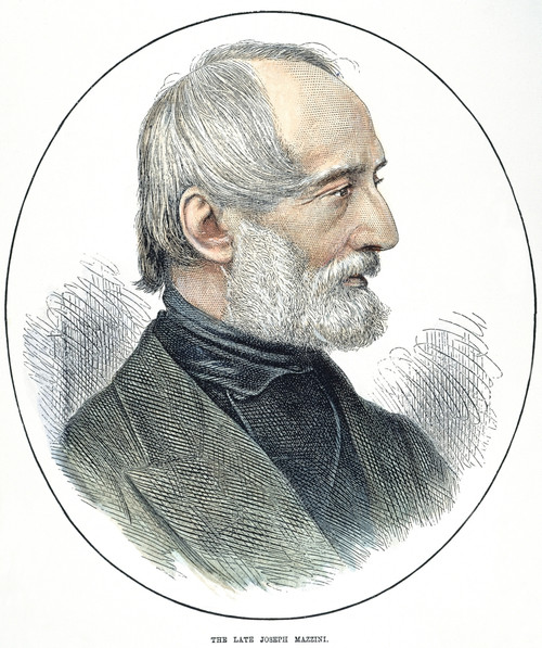 Giuseppe Mazzini (1805-1872). /Nitalian Patriot. Line Engraving, 1872. Poster Print by Granger Collection - Item # VARGRC0057069