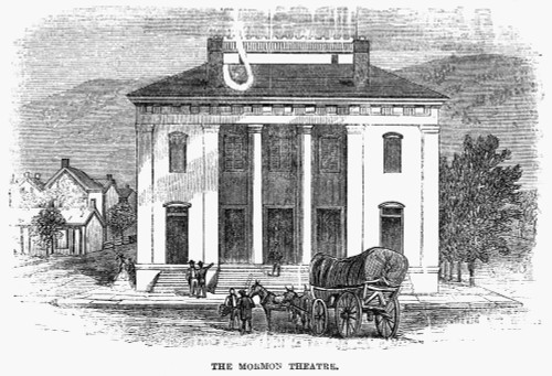 Salt Lake City, 1866. /Nthe Mormon Theatre In Salt Lake City, Utah. Engraving, 1866. Poster Print by Granger Collection - Item # VARGRC0265750 Salt Lake City, 1866. /Nthe Mormon Theatre In Salt Lake City, Utah. Engraving, 1866. Poster Print by Granger Collection - Item # VARGRC0265750